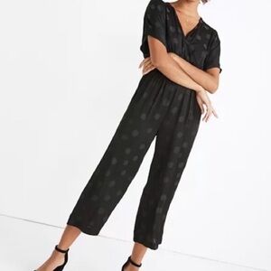 Madewell Versitile Polka Dot Silk Jumpsuit